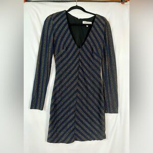 Cosmopolitan x Dress the Population “Maya” long sleeve stretch mini dress